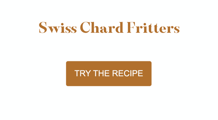 Chard fritters recipe - food and wine pairing