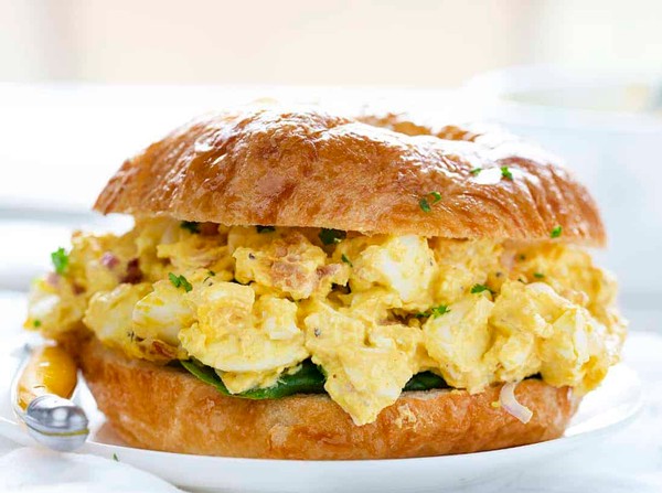 Egg Salad Croissant Sandwich