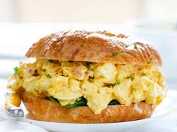 Egg Salad Croissant Sandwich