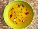 Pumpkin Soup with Chorizo Chips